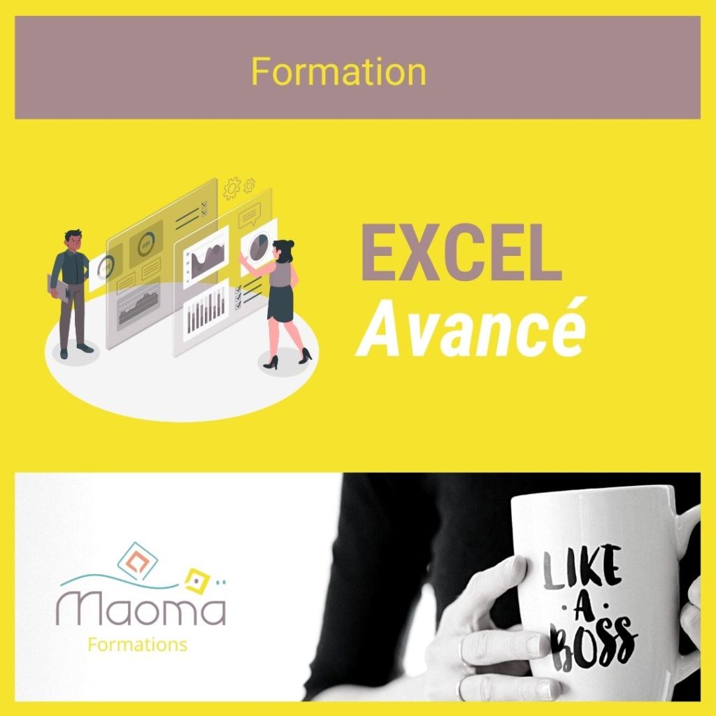 visuel pour la Formation Excel eligible niveau avancé par Maoma Isabelle Bellard formatrice agréée
